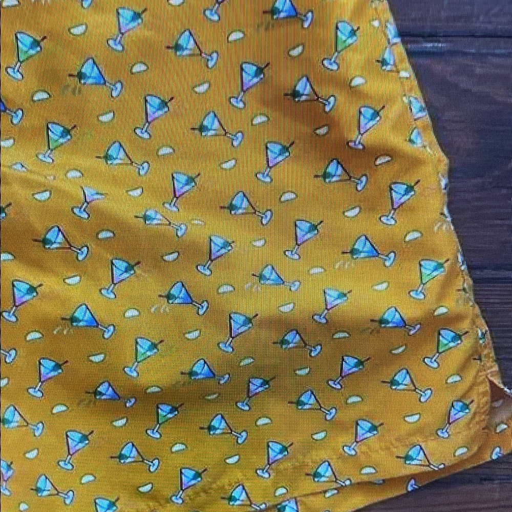 Vibrant Yellow Swim Trunks with Pattern - Picture 3 of 6